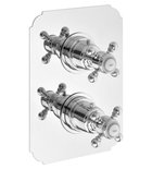 Photo: SASSARI podomítková sprchová termostatická baterie, 2 výstupy, chrom