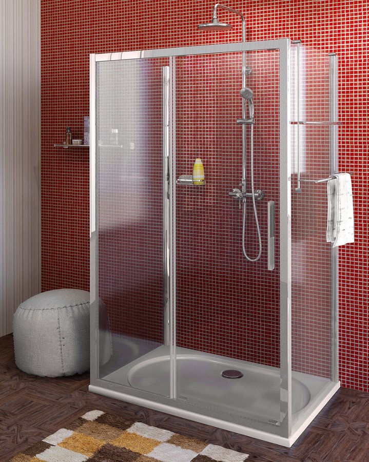 LUCIS LINE třístěnný sprchový kout 1400x700x700mm L/P varianta DL1415DL3215DL3215