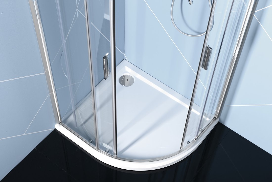 Polysan EASY čtvrtkruhová sprchová zástěna 1200x900mm, L/R, čiré sklo EL2715