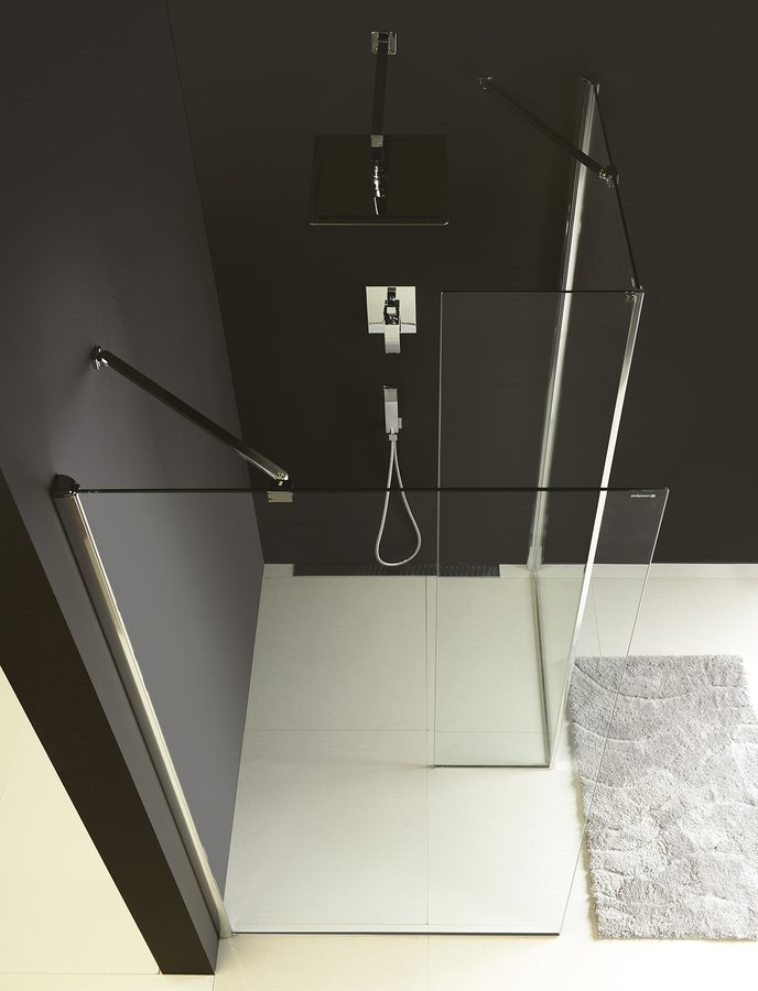 Polysan MODULAR SHOWER pevný panel k instalaci na stěnu modulu MS2, 1000 mm, pravý MS2B-100R