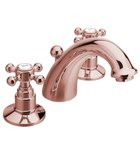 Photo: ANTEA 3 Hole Washbasin Mixer Tap with Pop Up Waste, pink gold