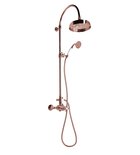 Photo: ANTEA Shower Combi Set with Thermostatic Mixer Tap, pink gold