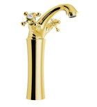 Photo: ANTEA Washbasin Mixer Tap high with Pop Up Waste (H) 245mm, gold