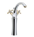 Photo: ANTEA Washbasin Mixer Tap high with Pop Up Waste (H) 300mm, chrome/gold