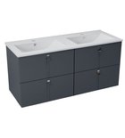 Photo: MITRA cabinet incl. washbasin 150x55x46 cm, anthracite