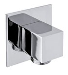 Photo: Shower outlet, square, thin cover, chrome
