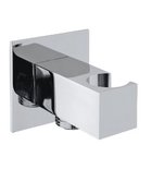 Photo: Handshower Holder square, fixed, with shower outlet, Chrome