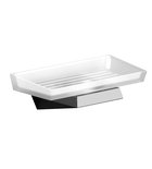 Photo: SOUL soap dish holder, frosted glass, chrome