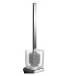 Photo: SOUL wall-hung toilet brush, frosted glass, chrome