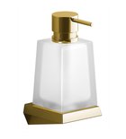 Photo: SOUL wall-hung soap dispenser 350 ml, frosted glass, gold