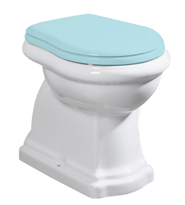 RETRO WC mísa stojící, 38,5x59cm, zadní odpad, bílá 101101