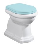 Photo: RETRO WC mísa stojící, 38,5x59cm, zadní odpad, bílá