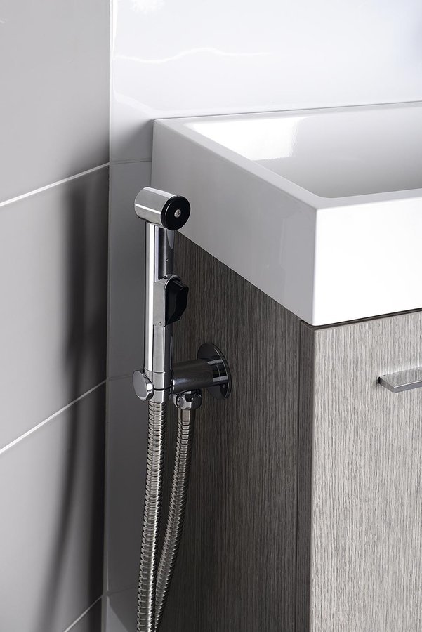 Sapho Vyústění pro baterie 1209-05 a 1209-09 k umístění na bok skříňky, chrom SG204