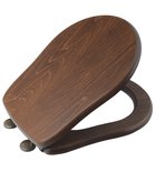 Photo: RETRO Toilet Seat, walnut/bronze