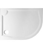 Photo: RIVA brodzik prysznicowy kompozytowy, półokrągły 100x80cm, lewy