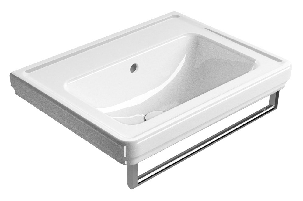 GSI CLASSIC keramické umyvadlo 60x46cm, bez otvoru, bílá ExtraGlaze 8731011