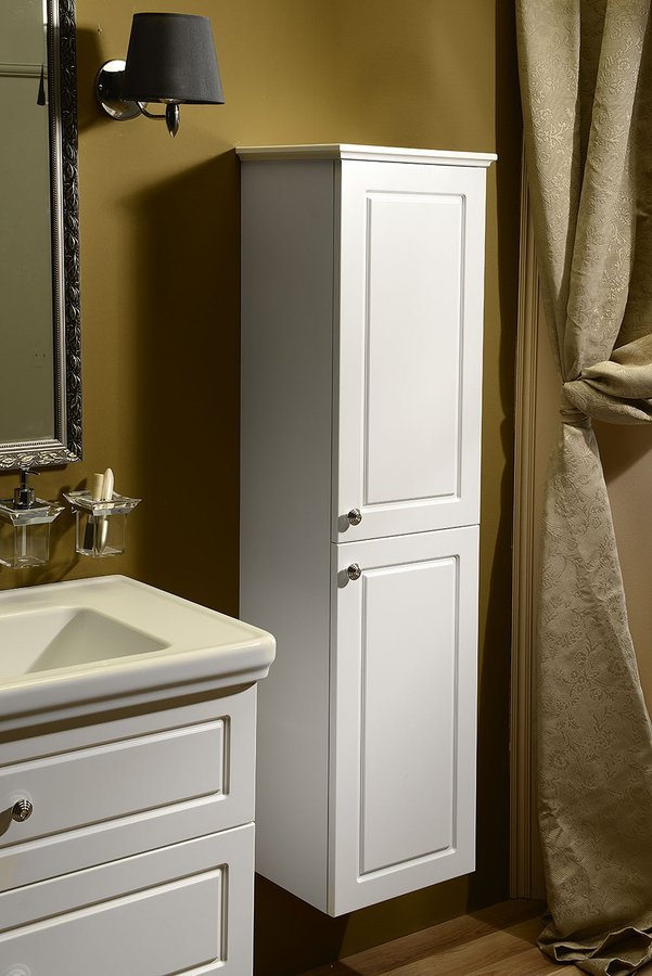 Sapho VIOLETA skříňka vysoká 35x140x30cm, pravá, bílá pololesk VI165-3131