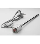 Photo: CARUSO radiator heating element 200 W, brushed stainless steel