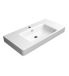 Photo: SAND Ceramic Washbasin 100x50 cm with shelf, white ExtraGlaze