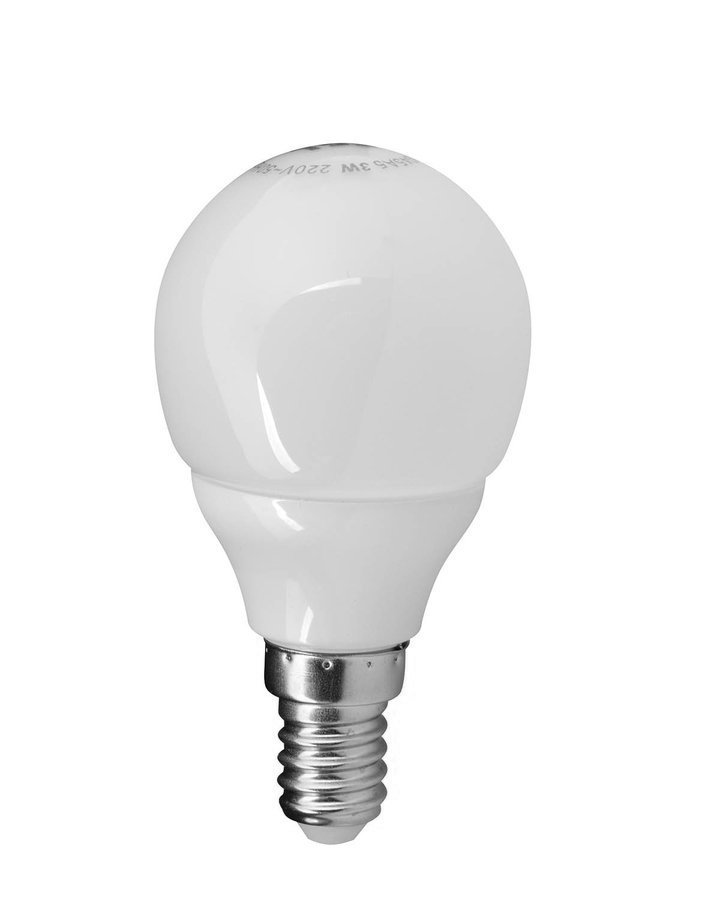 LED žiarovka 3W, E14, 230V, teplá biela, 249lm