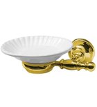 Photo: PERLA ceramic soap dish holder, gold