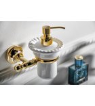 Photo: PERLA ceramis soap dispenser holder, gold