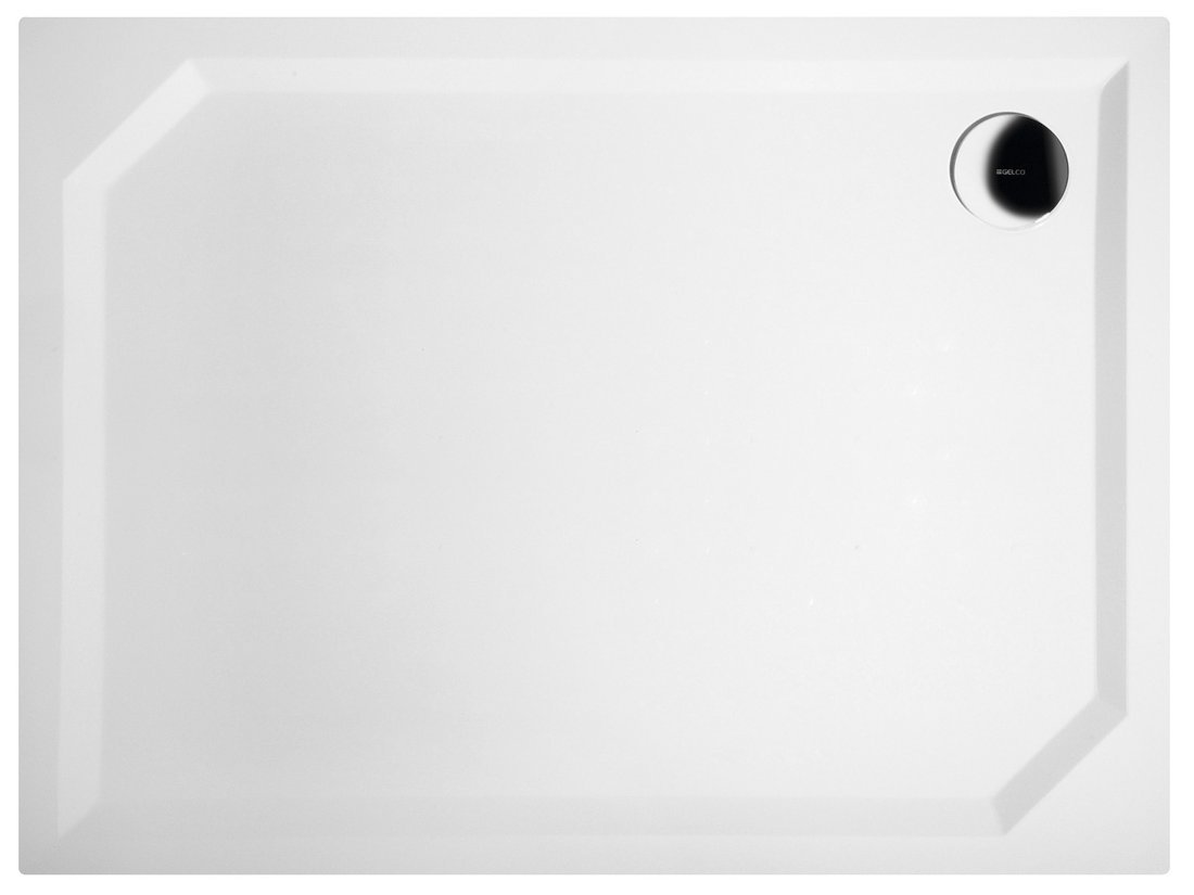 SARA sprchová vanička z litého mramoru, obdélník 100x75cm, hladká HS10075