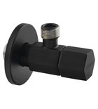 Photo: SPY rohový ventil s rozetou, 1/2'x 3/8' , černá mat