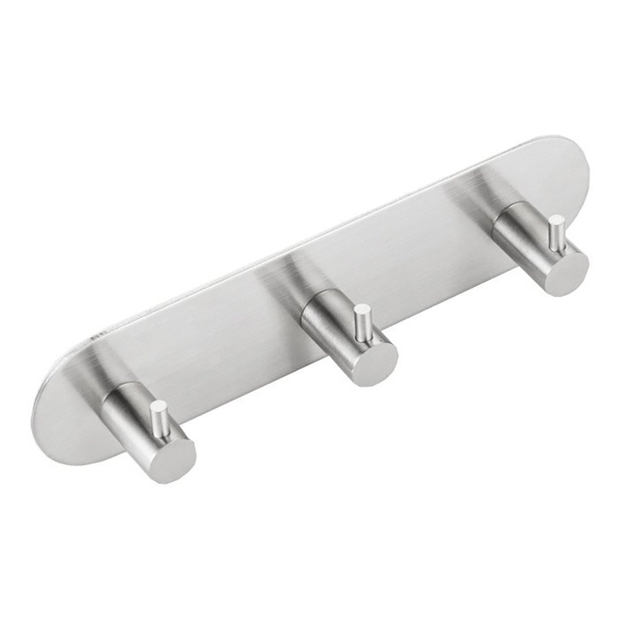 Samolepící trojháček, kulatý, nerez mat