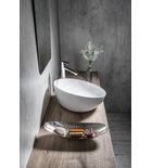 Photo: DOME OBLIQUO keramické umývadlo na dosku, Ø 44,5cm, biela