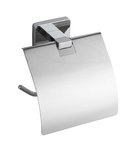 Photo: APOLLO toilet paper holder with cover, chrome