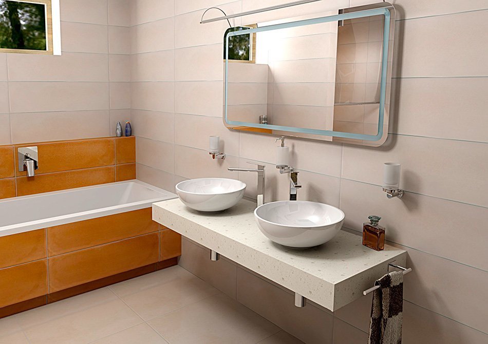 Sapho TAILOR rockstone deska 120x50 cm, provedení límce C TR120C