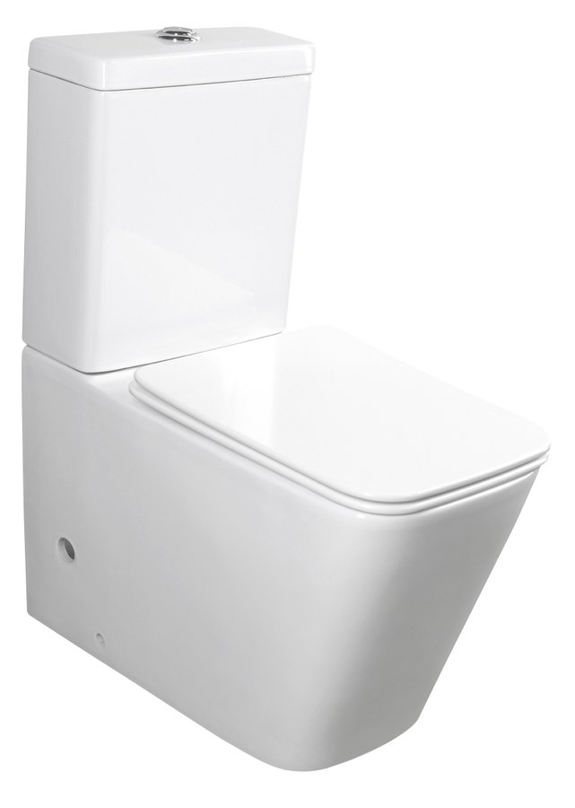 PORTO WC kombi + Soft Close sedátko, spodní/zadní odpad, bílá PC102