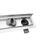 Photo: KROKUS stainless steel floor drain with grate, wall-mounted, L-860, DN50