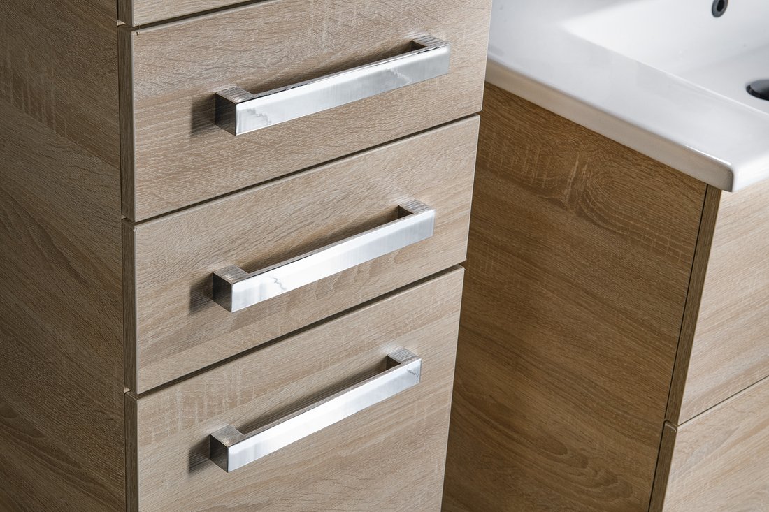 Aqualine VEGA skříňka vysoká 35x184x31cm, dub platin VG985