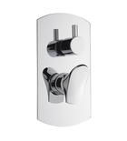 Photo: BÉK concealed shower mixer tap, 3 outlets, rotary switch, chrome