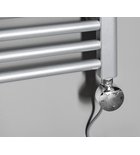 Photo: Elektrická vykurovacia tyč s termostatom, rovný kábel, 300 W, chróm