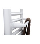 Photo: Towel Radiator Rail Holder 46cm, straight, white