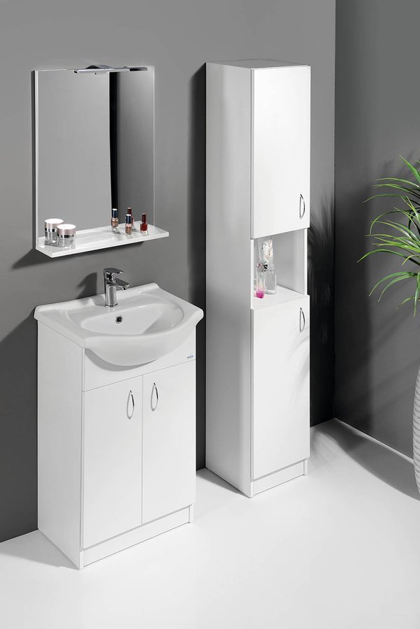 Aqualine SIMPLEX ECO 50 umyvadlová skříňka včetně umyvadla 47x83,5x29cm SIME500