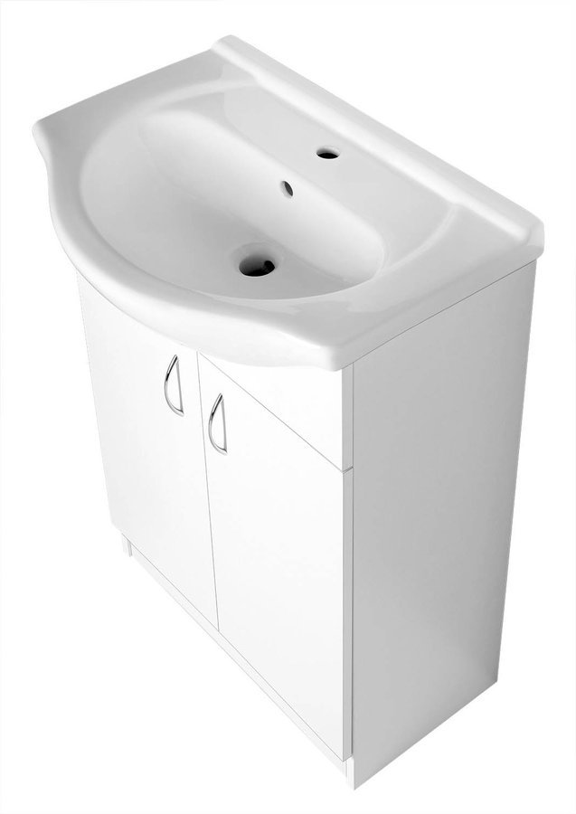 Aqualine SIMPLEX ECO 60 umyvadlová skříňka včetně umyvadla 58,5x83,5x30,7cm SIME600