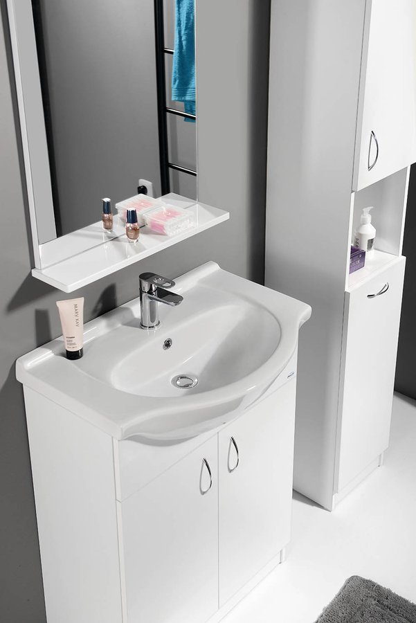 Aqualine SIMPLEX ECO 65 umyvadlová skříňka včetně umyvadla 63x83,5x30,7cm SIME650