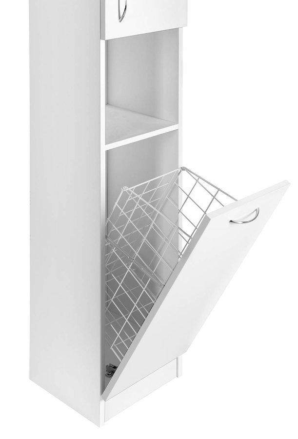 Aqualine SIMPLEX ECO vysoká skříňka s košem 30x180x30cm SIME310