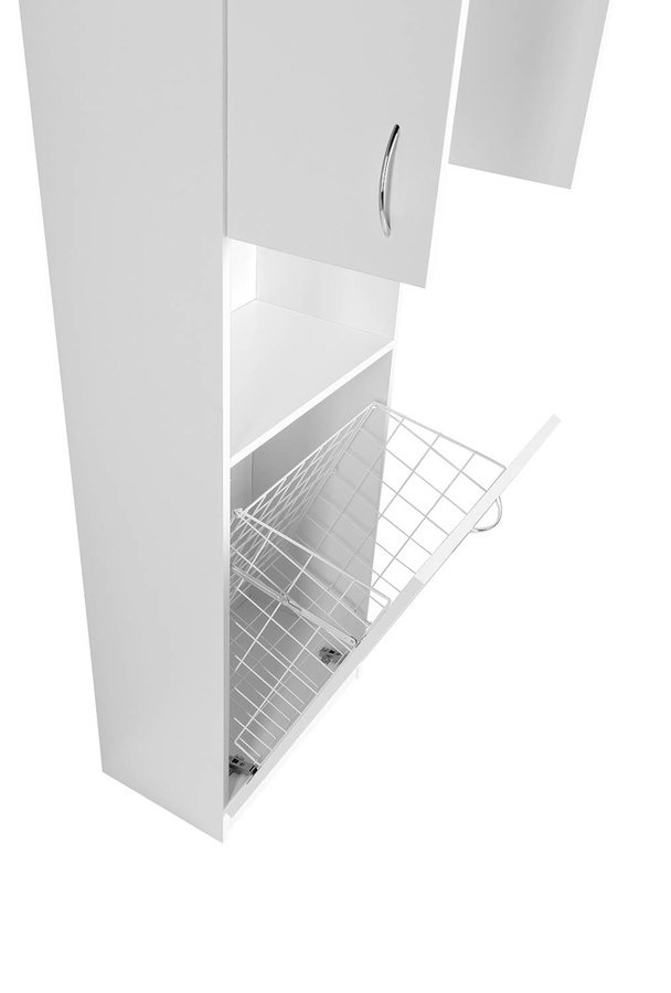 Aqualine SIMPLEX ECO vysoká skříňka s košem 50x180x30cm SIME510