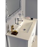 Photo: SLIM Vanity Unit Ceramic Washbasin 90x46cm, white