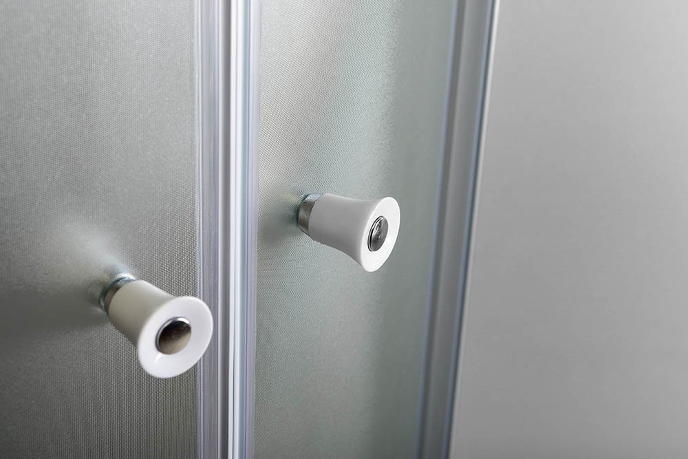 Aqualine ARLEN čtvrtkruhová sprchová zástěna 900x900 mm, sklo Brick BTR900