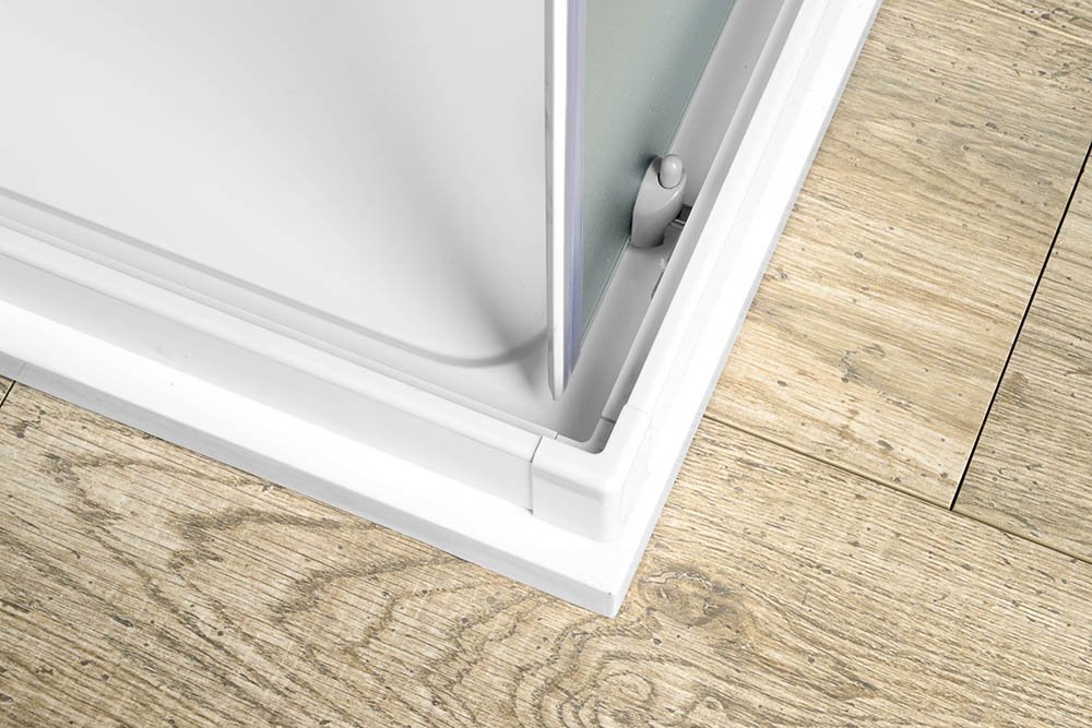 Aqualine ALAIN čtvercová sprchová zástěna 900x900mm, sklo Brick BTQ900
