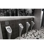 Photo: Urinal infra-red flushing unit 24V DC, polished stainless steel