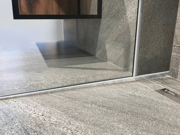 Sapho Spádová lišta, levá, výška 10mm, délka 1200mm, nerez mat SPD1210-L