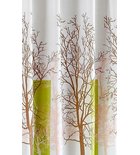 Photo: Sprchový záves 180x180cm, polyester, biela/zelená, strom