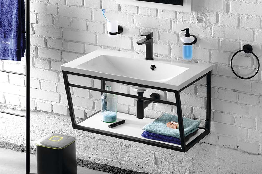 Sapho SKA konzole s policí 600x400x460mm, bílá mat SKA111